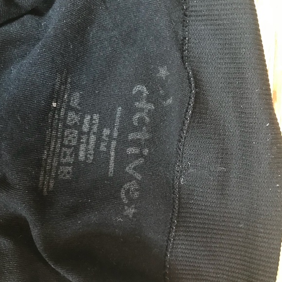 Active Black Tights Slightly Sheer Leggings Sz S - Picture 3 of 3